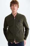 Origami knit bomber jacket