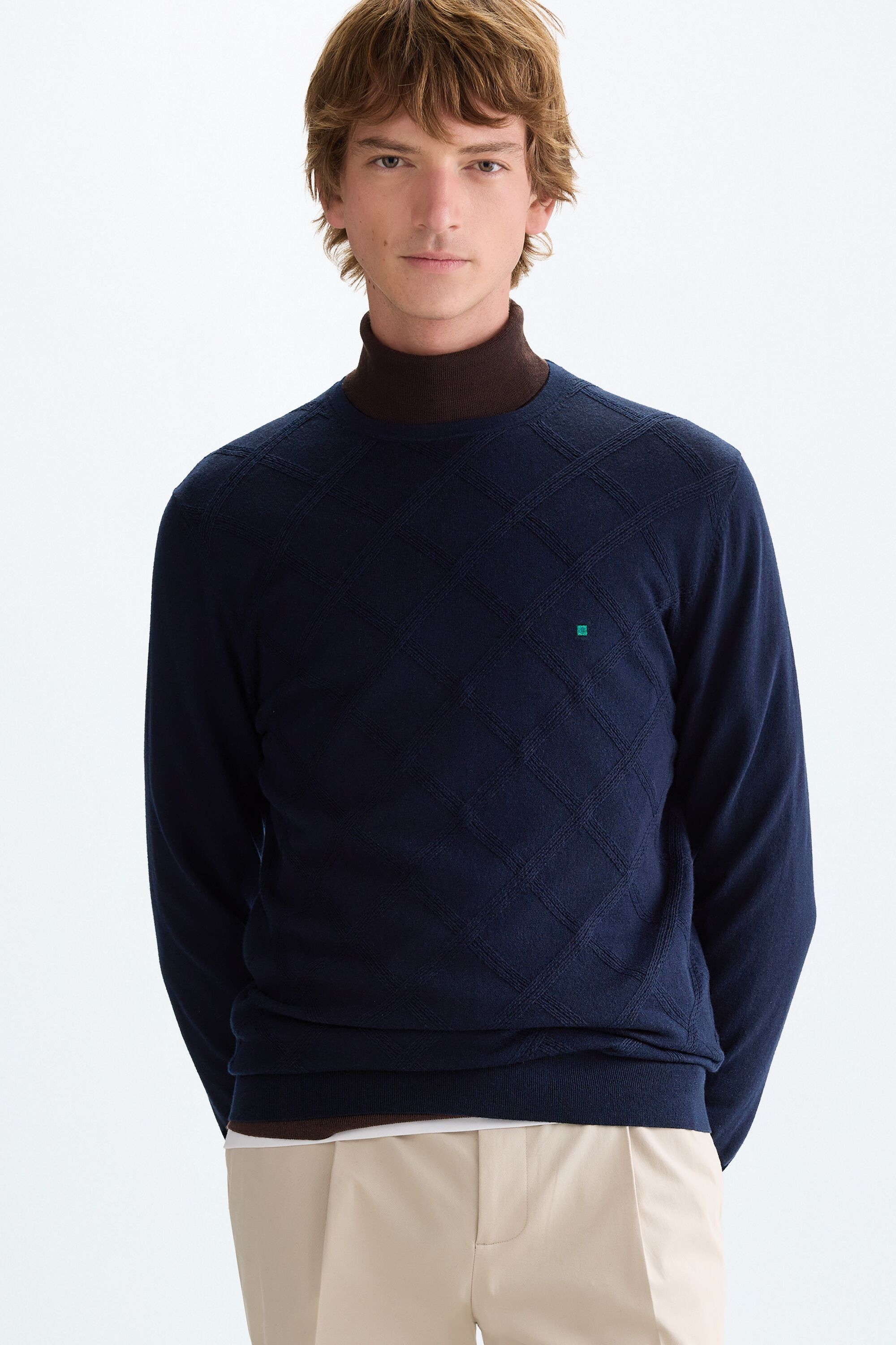 Cotton-merino wool sweater