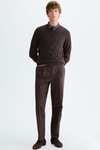 Cotton-merino wool textured sweater