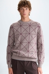 Jersey lana cordero merino jacquard Origami