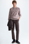 Jersey lana cordero merino jacquard Origami