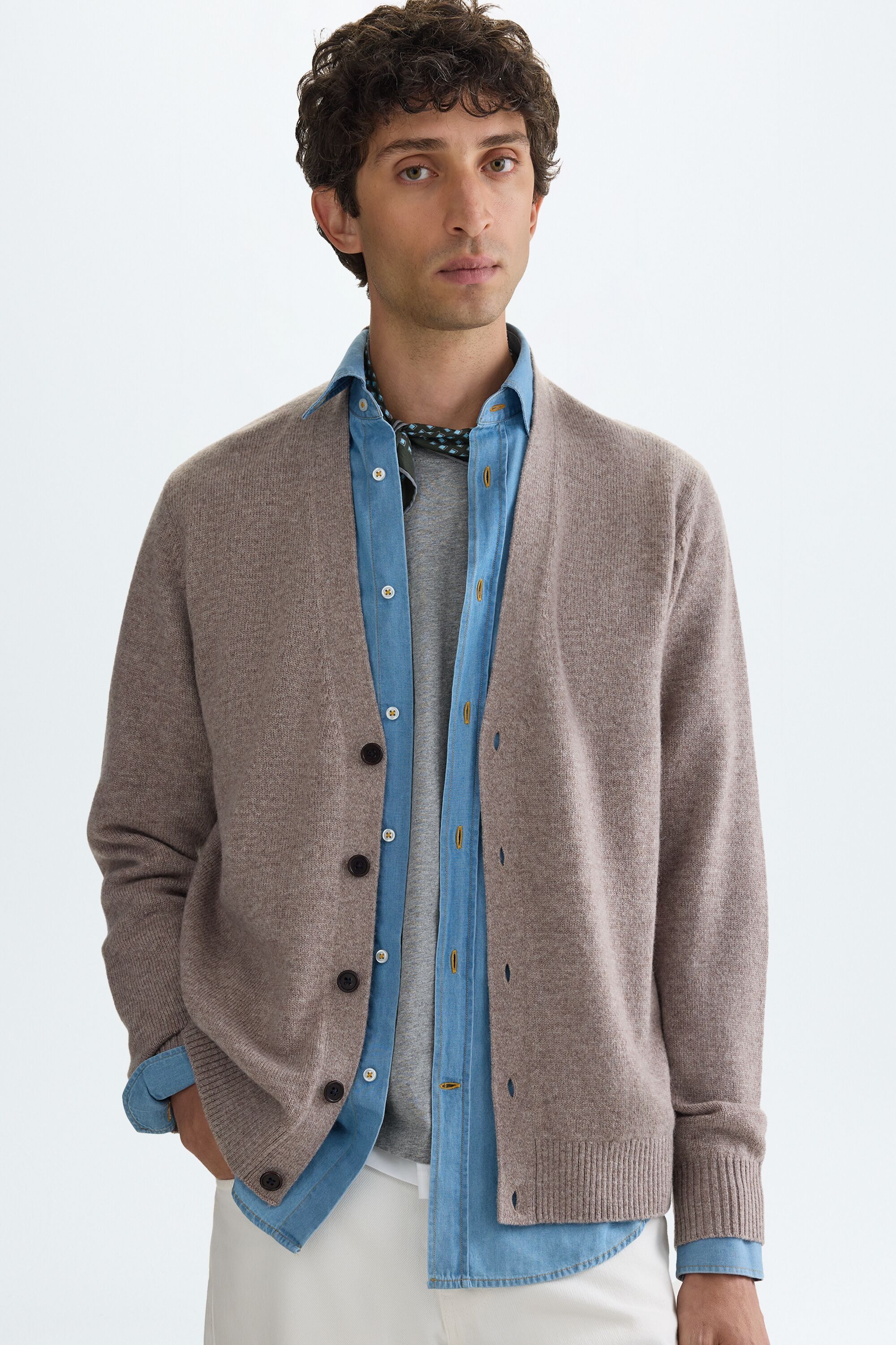 Merino wool cardigan