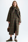 Double-face straight-fit reversible coat