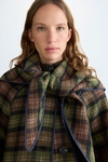 Double-face straight-fit reversible coat