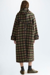 Double-face straight-fit reversible coat