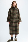 Double-face straight-fit reversible coat