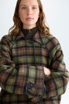 Double-face straight-fit reversible coat
