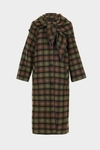 Double-face straight-fit reversible coat