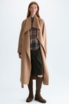 Double-Faced Wool A-Line Coat