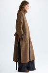 Chequered double-faced wool reversible coat