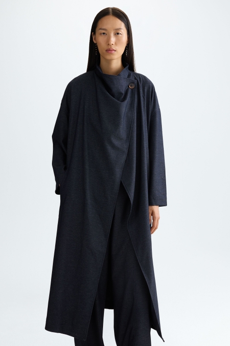 FLOWY TWILL OVERSIZE DUST COAT