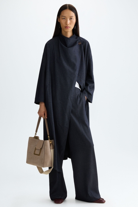 FLOWY TWILL OVERSIZE DUST COAT