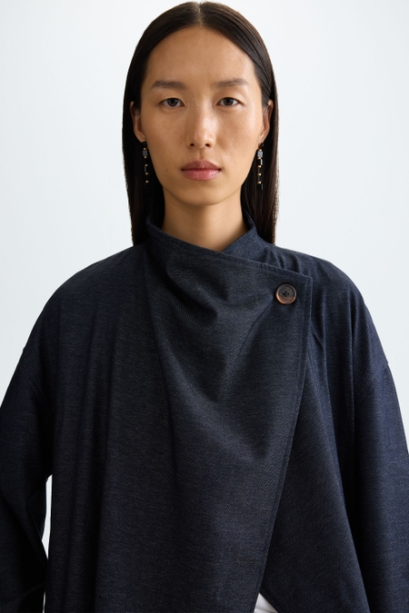 FLOWY TWILL OVERSIZE DUST COAT
