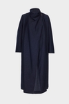 Flowy twill oversize dust coat