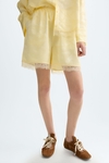 Cala jacquard satin bermuda shorts