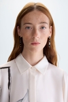 Cala print twill oversize shirt