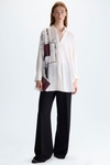 Cala print twill oversize shirt