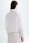 Print poplin straight-fit shirt