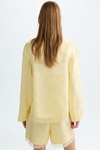 Cala jacquard satin straight-fit shirt