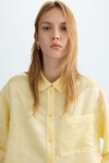 Cala jacquard satin straight-fit shirt