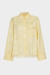 Cala jacquard satin straight-fit shirt