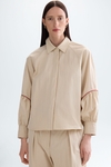 Technical cotton straight-fit shirt