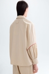 Technical cotton straight-fit shirt