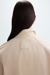 Technical cotton straight-fit shirt