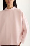 Cocoon-fit crepé top