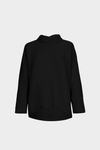 Cocoon-fit crepé top