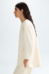 Cocoon-fit crepé top