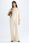 Cocoon-fit crepé top