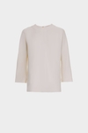 Cocoon-fit crepé top