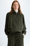 Lyocell twill bomber jacket