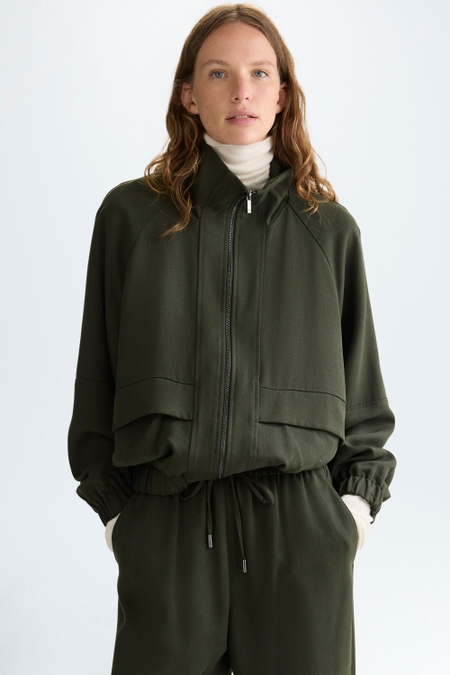 LYOCELL TWILL BOMBER JACKET