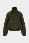 Lyocell twill bomber jacket