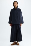 Technical cotton straight-fit shirt