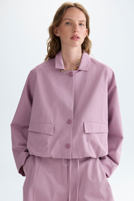 COTTON OVERSIZE SHORT JACKET