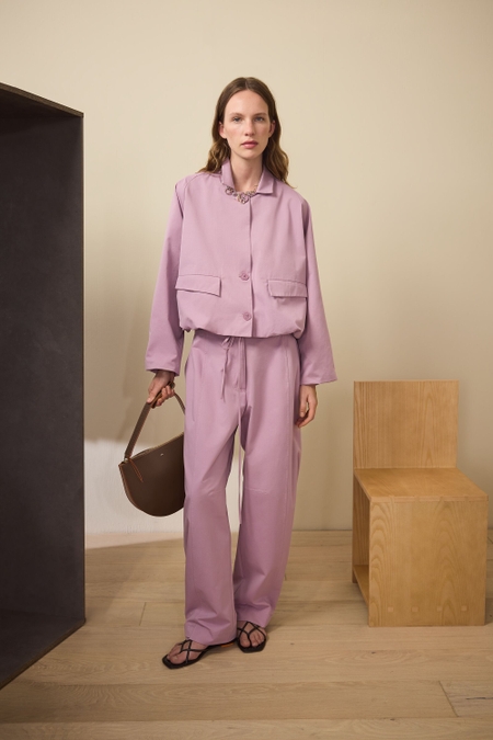COTTON OVERSIZE SHORT JACKET