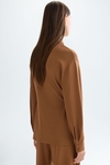 Stretch knit straight-fit jacket