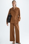 Stretch knit straight-fit jacket