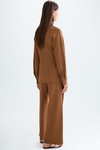 Stretch knit straight-fit jacket