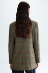 Prince of Wales check cool wool effect tailored jacket