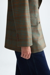 Prince of Wales check cool wool effect tailored jacket
