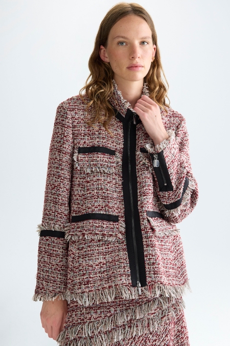 WEAVE A-LINE SHORT JACKET