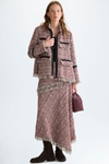 Weave A-line short jacket