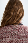Weave A-line short jacket