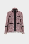 Weave A-line short jacket