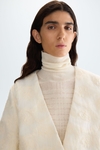 Fancy fabric straight-fit jacket