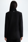 Double-faced warm stretch knit tailored jacket